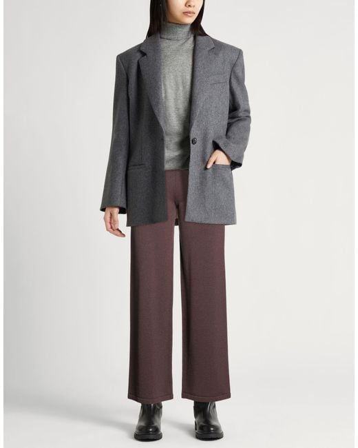 Gentry Portofino Brown Chocolate Pants Virgin Wool, Cashmere