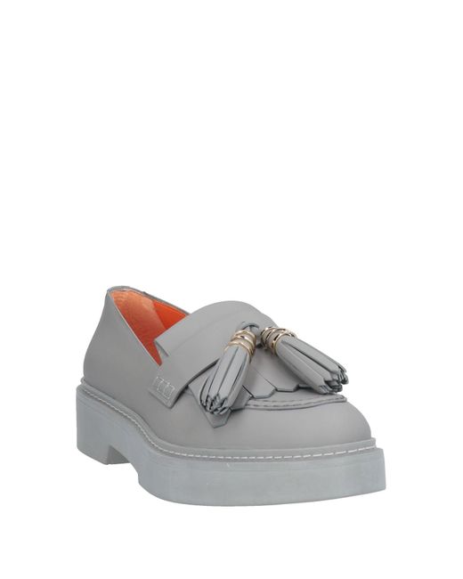 Santoni Gray Mokassin
