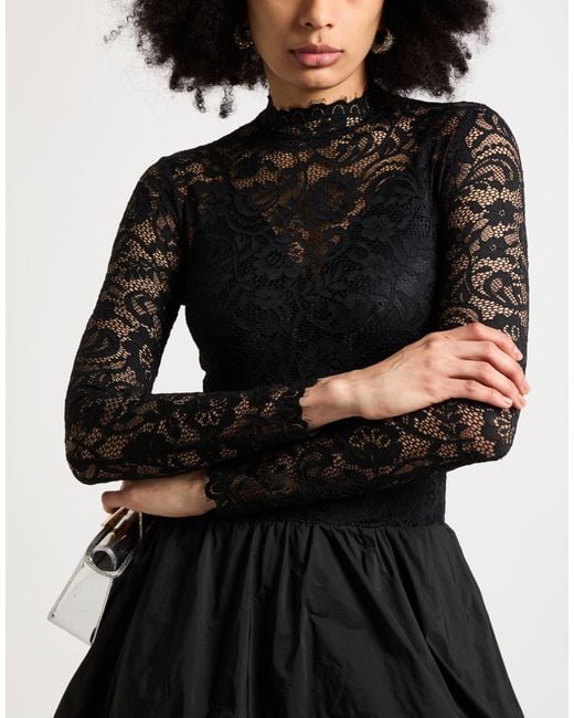 Imperial Black Mini Dress Polyamide, Rubber, Elastane, Polyester