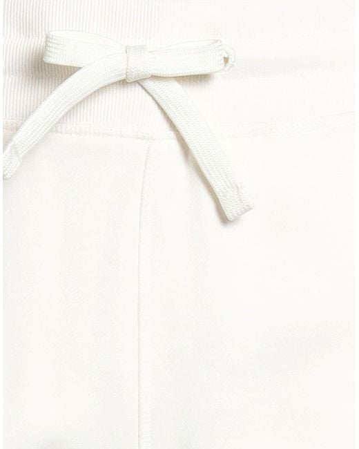 Ellesse White Ivory Pants Cotton, Polyester