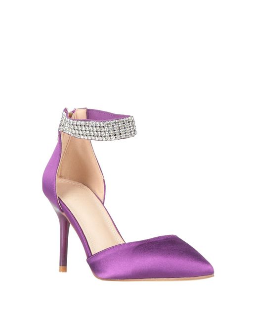 Twenty Four Haitch Purple Pumps