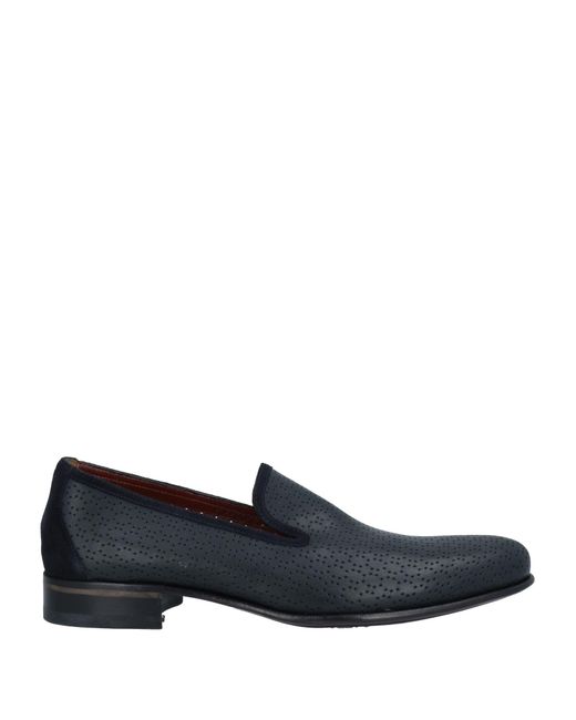 A.Testoni Leather Loafers in Dark Blue (Blue) for Men | Lyst