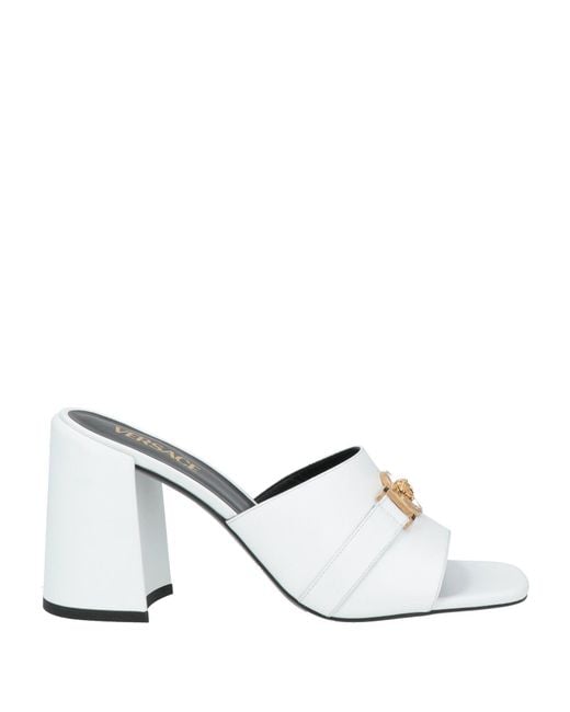 Versace White Sandals