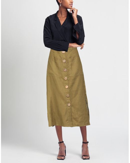 Nicholas button 2025 front skirt