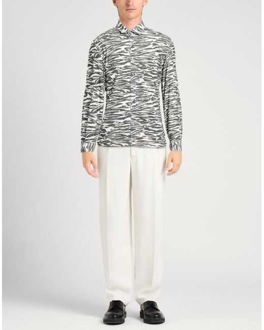 Messagerie Gray Patrizio Piscaglia Shirt Cotton for men