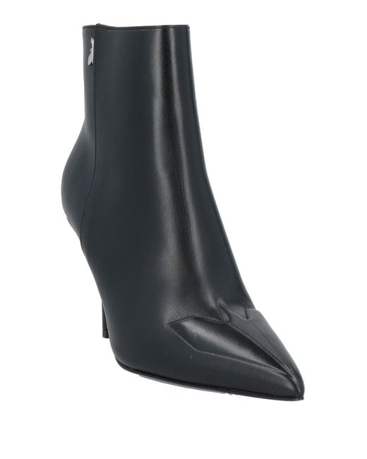 Patrizia Pepe Black Ankle Boots Leather