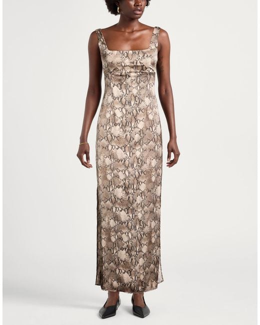 HUGO Natural Maxi Dress Recycled Polyester, Polyester