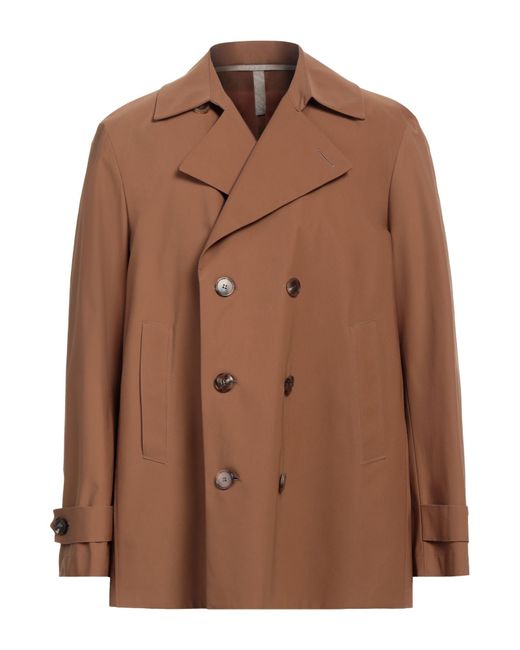 Harris Wharf London Brown Overcoat & Trench Coat for men