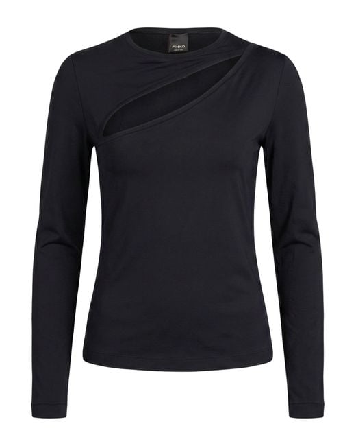 Pinko Blue Top Nylon, Elastane
