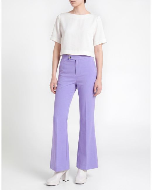 Isabelle Blanche Purple Trouser