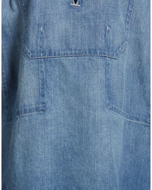Auralee Blue Top Cotton