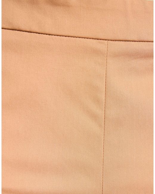 Marella Natural Camel Pants Cotton, Polyester, Elastane