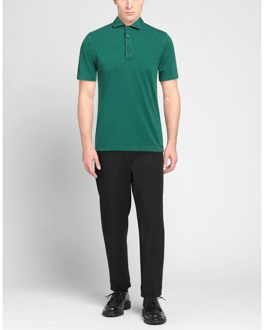 Drumohr Green Polo Shirt for men