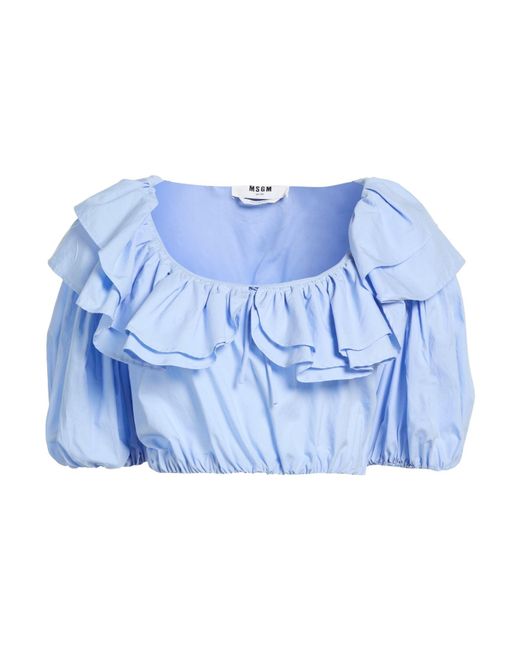 Top di MSGM in Blue