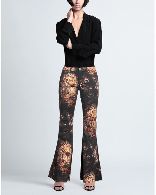 Pantalon en jean Roberto Cavalli en coloris Black