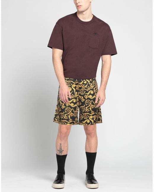 Versace Jeans Couture Yellow Shorts & Bermuda Shorts Polyester for men
