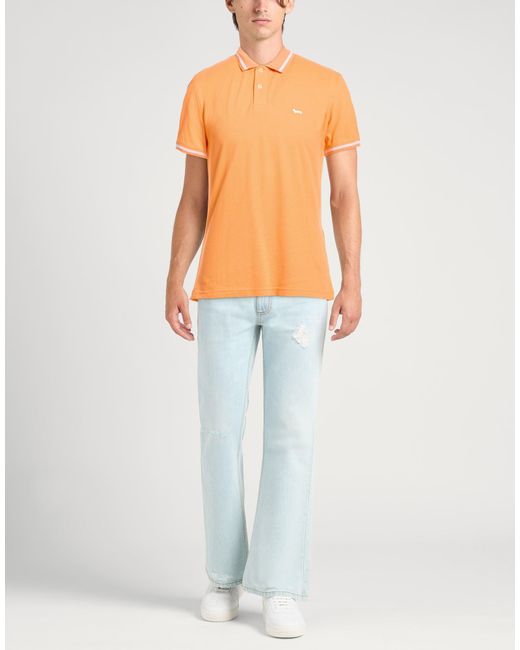 Harmont & Blaine Orange Polo Shirts for men