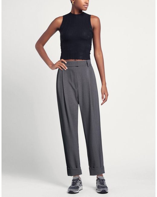 Niu Gray Pants Polyester