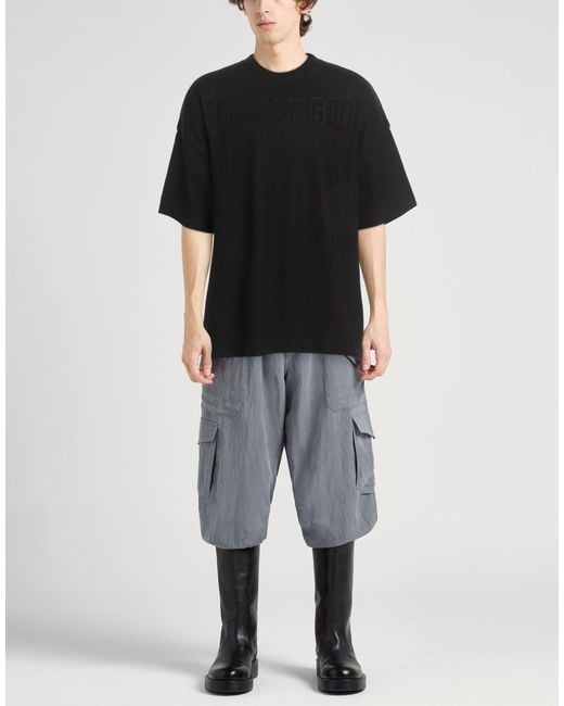 Fear Of God Black T-Shirt Merino Wool for men