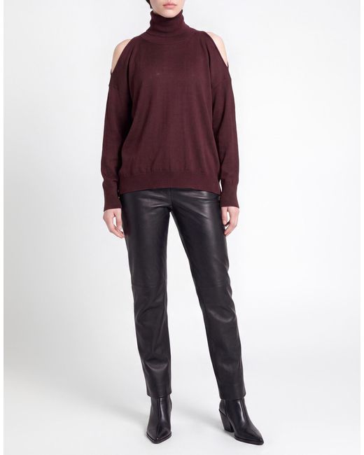 Roberto Collina Red Turtleneck Merino Wool
