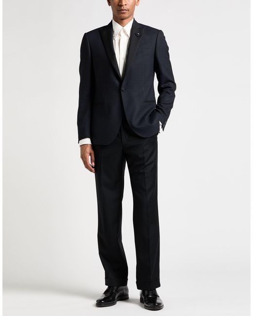 Lardini Black Per Nugnes Dal 1920 Blazer Wool, Elastane for men
