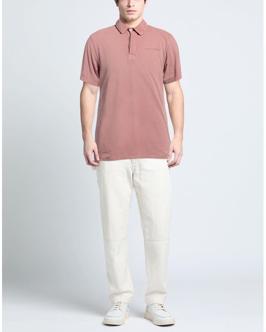 7 For All Mankind Pink Polo Shirt for men