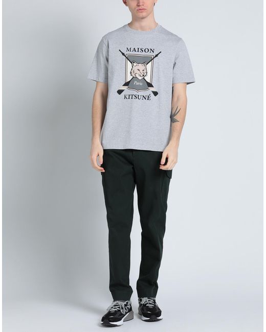 Camiseta Maison Kitsuné de hombre de color Gray