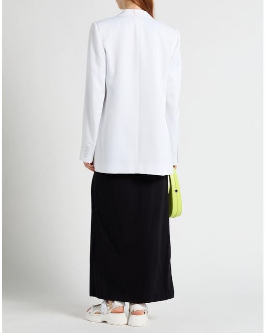 MSGM White Blazer