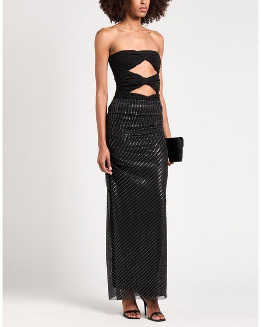 Kaos Black Maxi Skirt