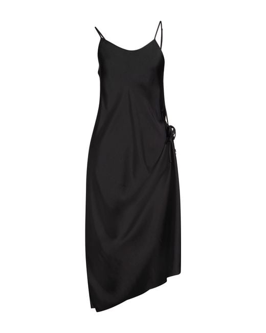 Low Classic Black Midi Dresses
