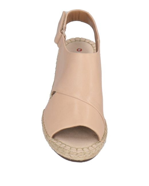 Clarks Natural Espadrilles Leather