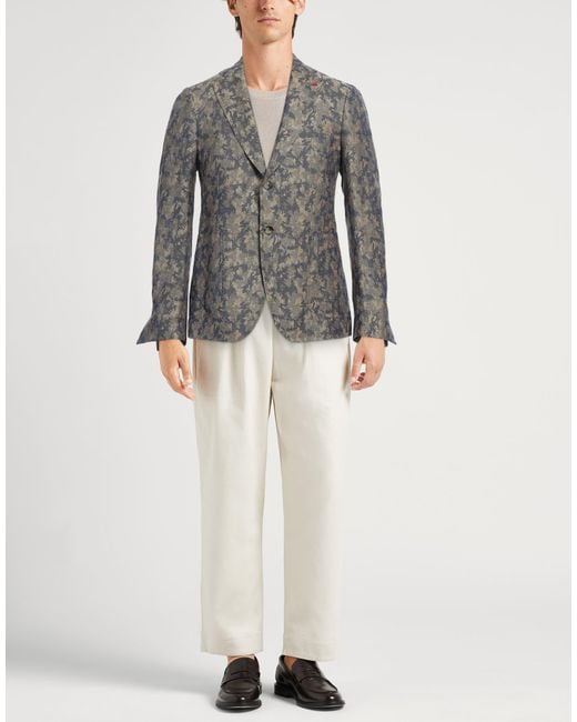 Isaia Gray Blazer for men
