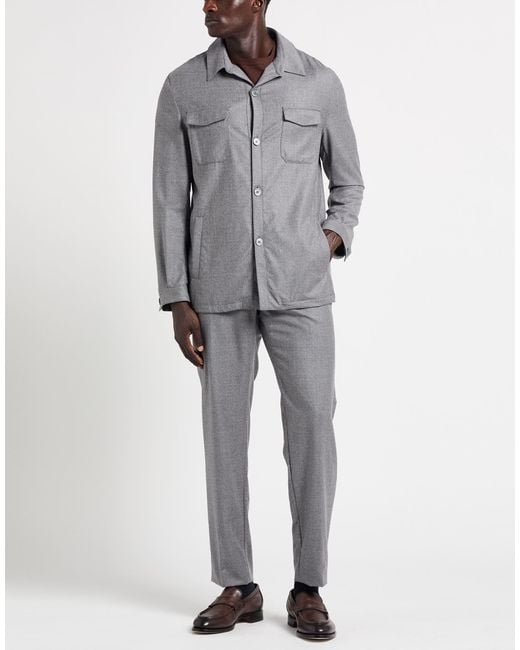 Tombolini Gray Suit Virgin Wool for men