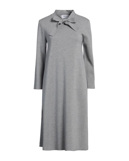 Thom Browne Gray Midi Dress