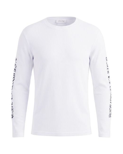Second Layer White T-Shirt Tencel, Wool for men
