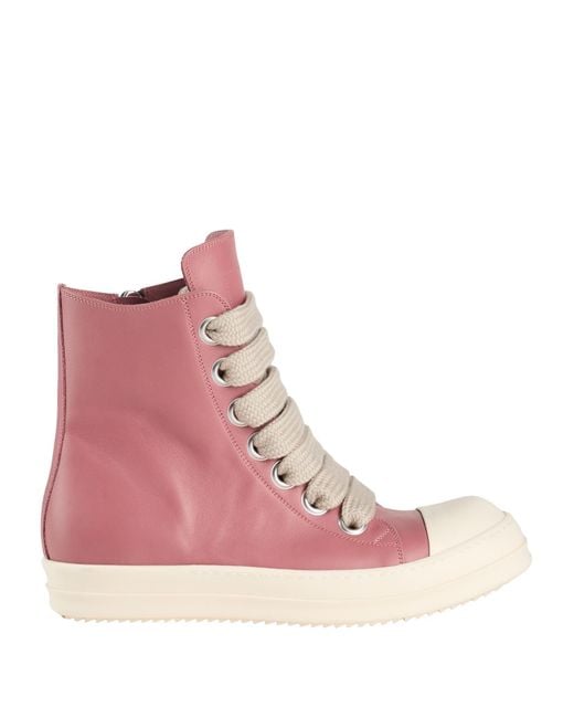 Rick Owens Pink Sneakers Leather for men