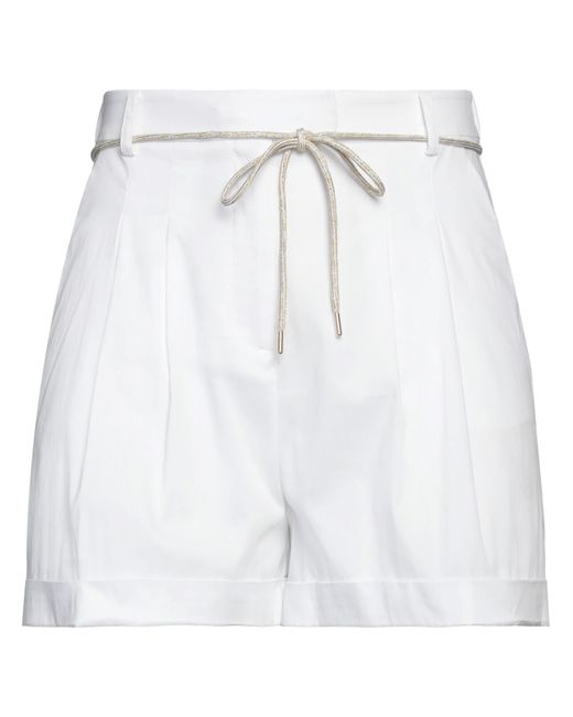 Patrizia Pepe White Shorts & Bermuda Shorts