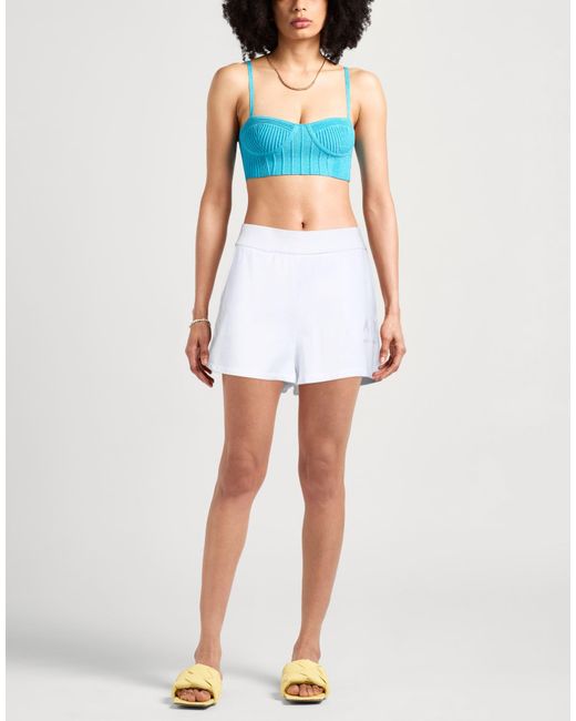 ARMANI EXCHANGE White Shorts & Bermuda Shorts Cotton, Elastane