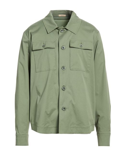 Barbati Green Military Jacket Cotton, Polyamide, Elastane for men