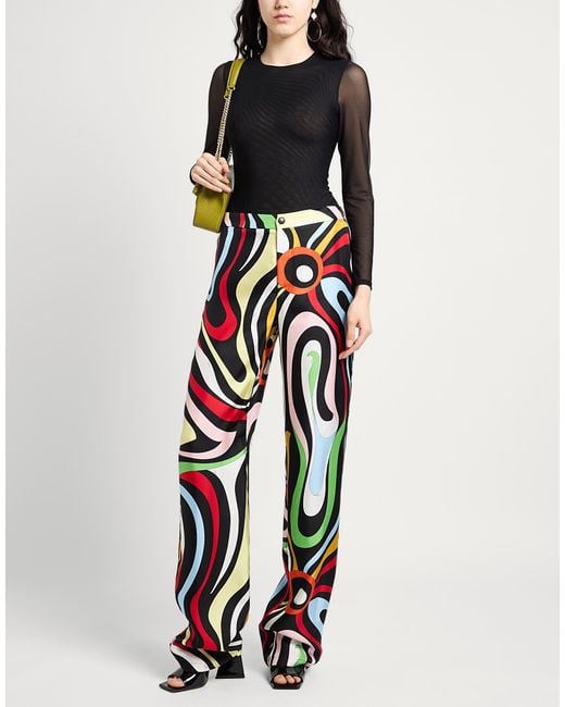 Emilio Pucci White Pants Silk