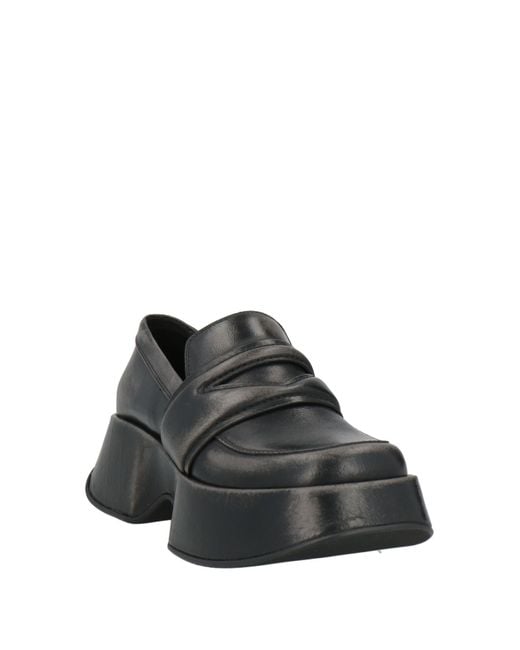 Vic Matié Black Loafers Leather