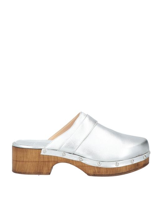 COPENHAGEN White Mules & Clogs