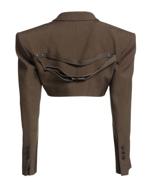 Rick Owens Green Military Jacket Virgin Wool