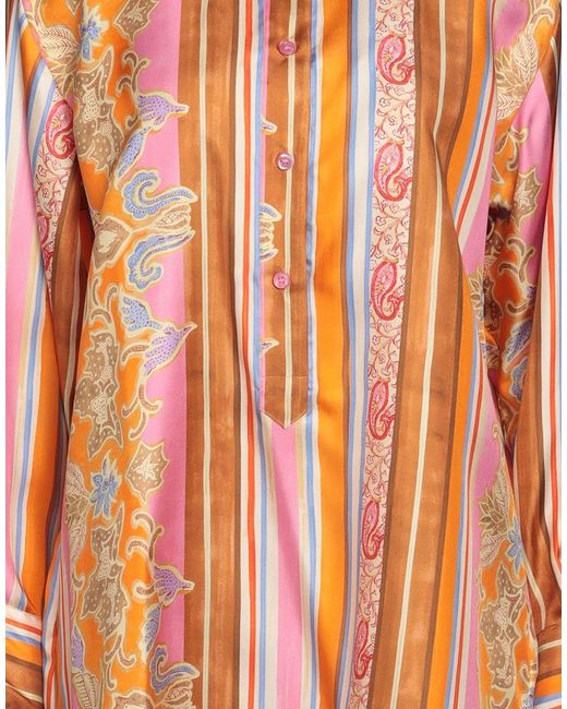 Maliparmi Orange Top Silk