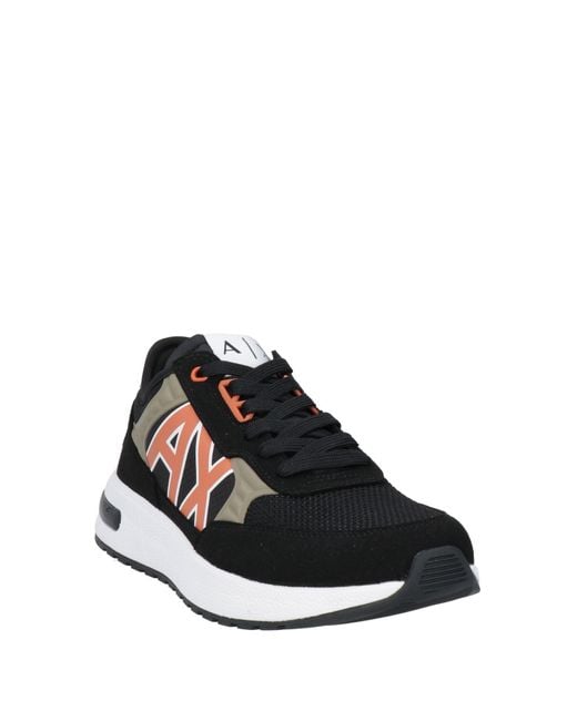 ARMANI EXCHANGE Black Trainers for men