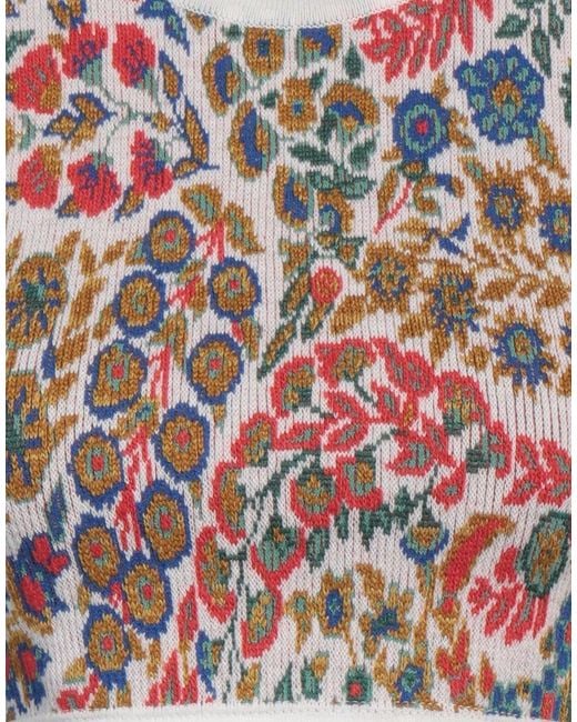 Etro Gray Ivory Top Wool, Viscose, Polyester