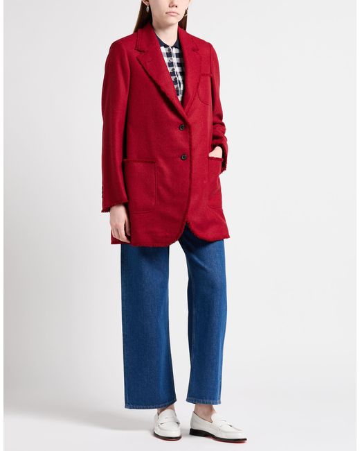 Thom Browne Red Blazer Wool