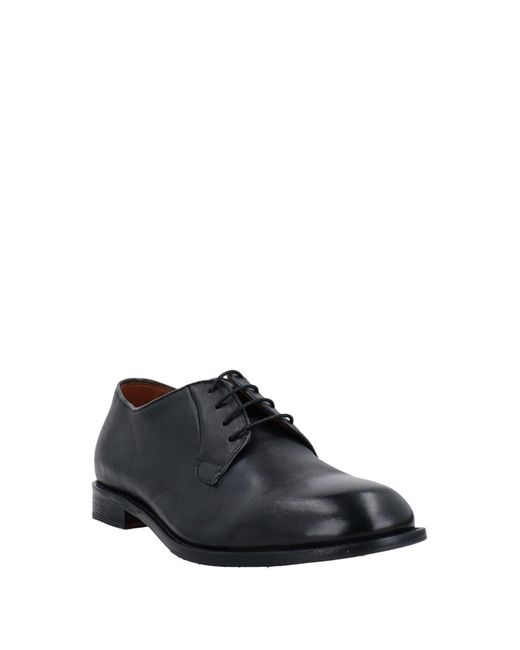 CafeNoir Black Lace-Up Shoes Soft Leather for men