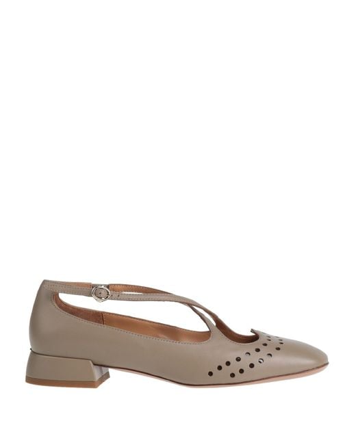 A.Bocca Brown Ballet Flats Leather