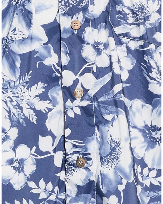 Bob Blue Shirt Polyester, Elastane for men